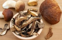 Сушеные грибы - продукт из леса